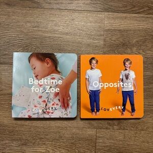 Lovevery Bundle Lot of 2 books ‘Bedtime for Zoe' and ‘Opposites’ Board Toddler